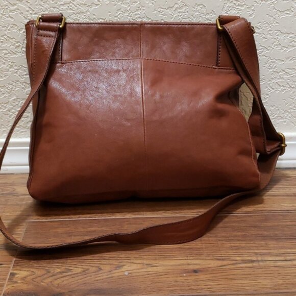 FOSSIL COREY LEATHER CROSSBODY BAG ~ BROWN ~ GREAT USED COND. - Picture 2 of 15